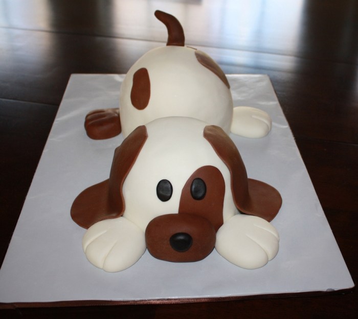 How to make a dog cake decoration