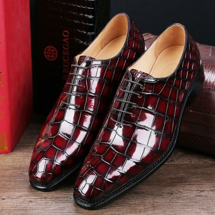 Mens genuine leather dress shoes