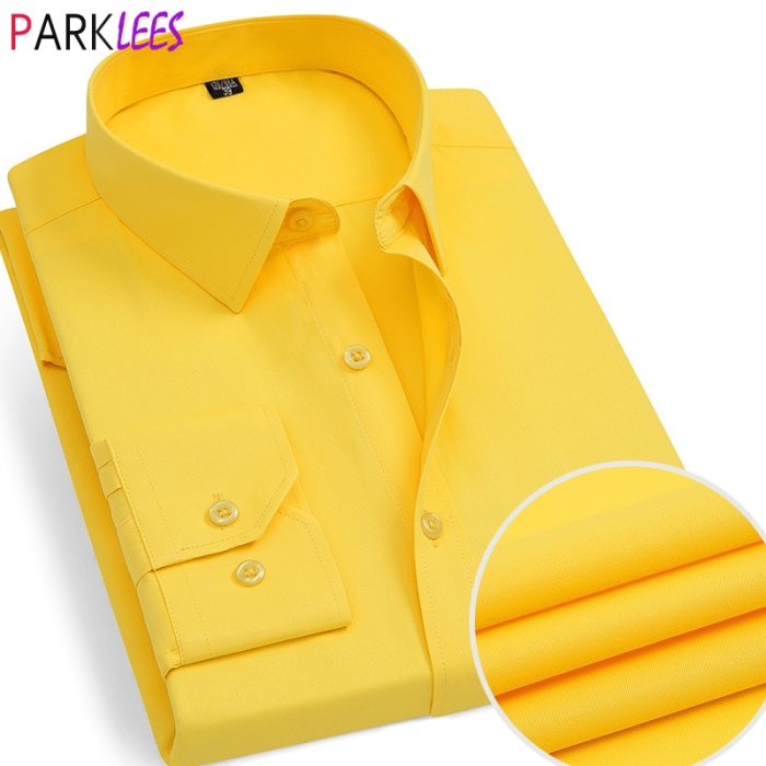 Mens Yellow Dress Shirt A Bright and Stylish Choice for Any Occasion