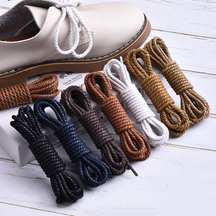 Shoelaces for men's dress shoes