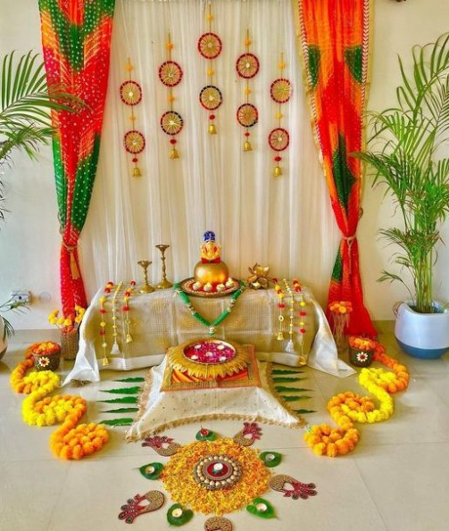 + Diwali Mandir Decoration Ideas with Diyas, Flowers & More