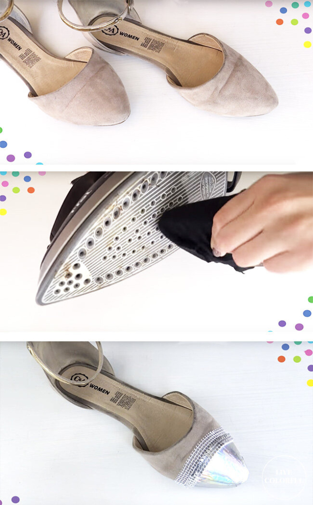 DIY: Decorate your Own Holographic / Iridescent Shoes — Live Colorful