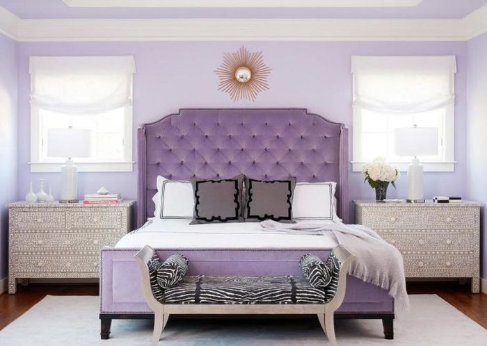 How to decorate purple room