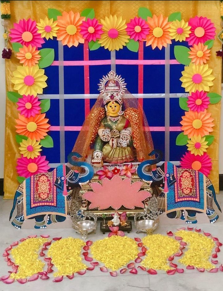 Vaibhava Lakshmi Pooja Decor